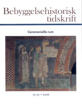 Bebyggelsehistorisk tidskrift nr 52 2006