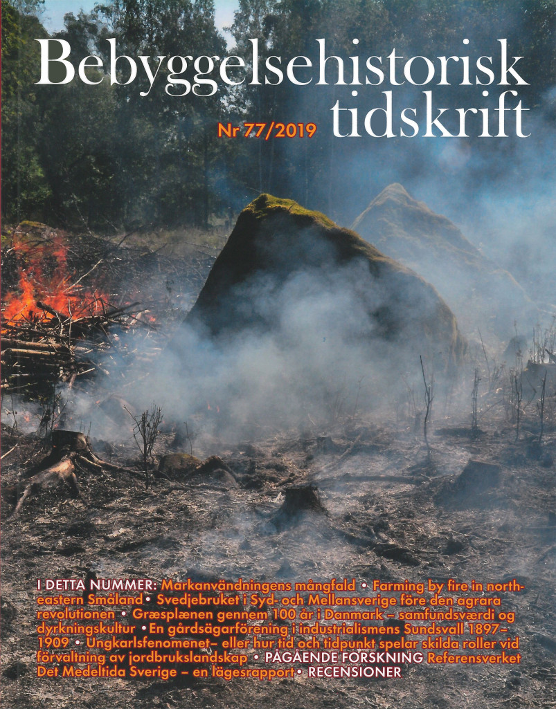 Bebyggelsehistorisk tidskrift nr 77 2019