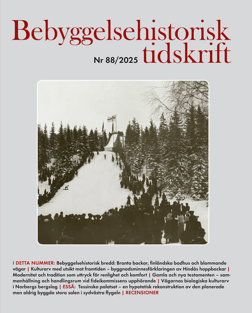 Bebyggelsehistorisk tidskrift nr 88 2025