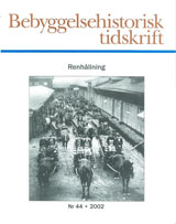 Bebyggelsehistorisk tidskrift nr 44 2002