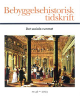 Bebyggelsehistorisk tidskrift nr 46 2003