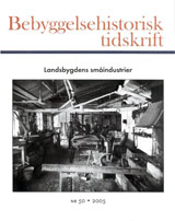 Bebyggelsehistorisk tidskrift nr 50 2005